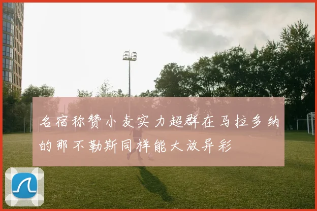 名宿称赞小麦实力超群在马拉多纳的那不勒斯同样能大放异彩